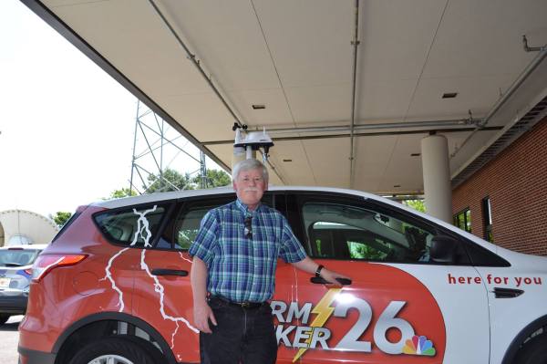 Rick Cutright with "StormTracker 26"